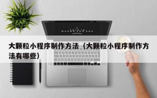 南县大颗粒小程序制作方法（大颗粒小程序制作方法有哪些）